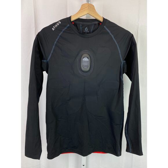 ATHOS Mens Core Training Biometric Tech Long Sleeve Top Shorts Black No Core M - Picture 2 of 16